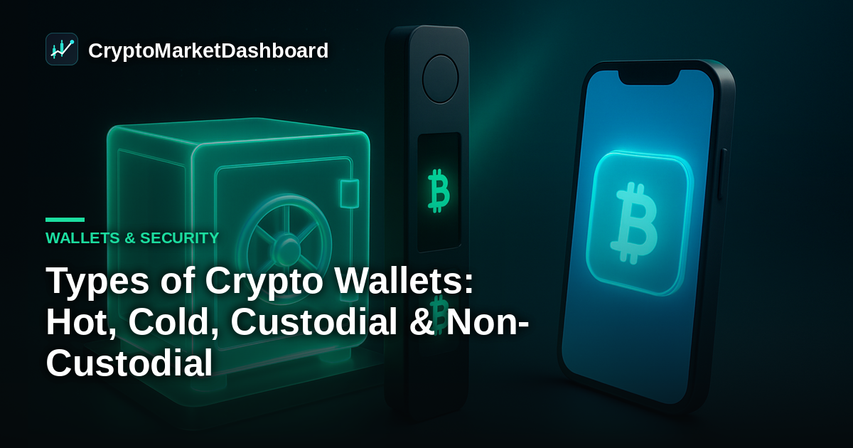 Types of Crypto Wallets: Hot, Cold, Custodial & Non-Custodial